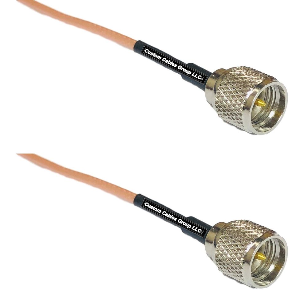 0.5 feet RG316 Mini UHF Male to Mini UHF Male RF Pigtail Coaxial Cable