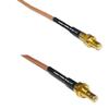 0.5 feet RG316 SMB Male to SMB Male Bulkhead RF Pigtail Coaxial Cable view 1
