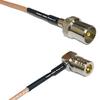 1 feet RG316 DVB TV Pal Male to QMA Male Angle RF Pigtail Coaxial Cable view 1