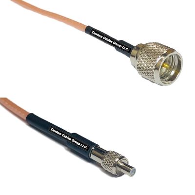 1 feet RG316 Mini UHF Male to TS-9 Female RF Pigtail Coaxial Cable