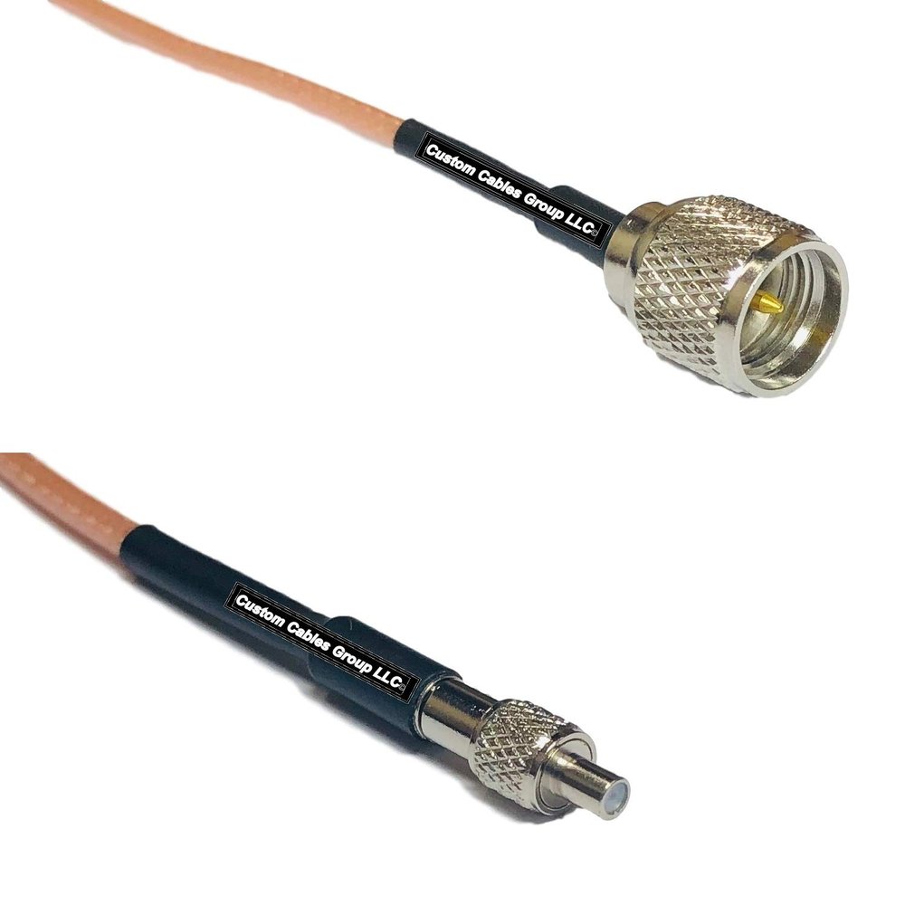 1 feet RG316 Mini UHF Male to TS-9 Female RF Pigtail Coaxial Cable