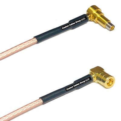 0.5 feet RG316 MS-156 Male Angle to SMB Female Angle RF Pigtail Coaxial Cable