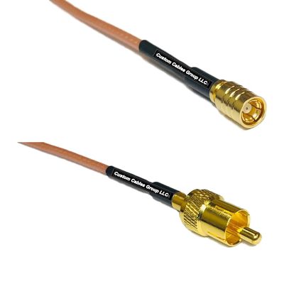 0.5 feet RG316 SMB Female to RCA Male RF Pigtail Coaxial Cable