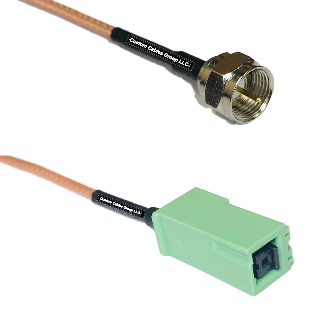 1 feet RG316 F Male to GT5-1S Green RF Pigtail Coaxial Cable