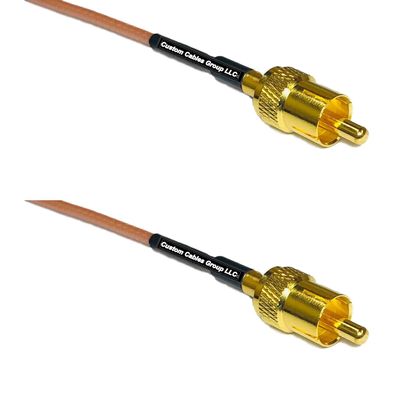 1 feet RG316 RCA Male to RCA Male RF Pigtail Coaxial Cable