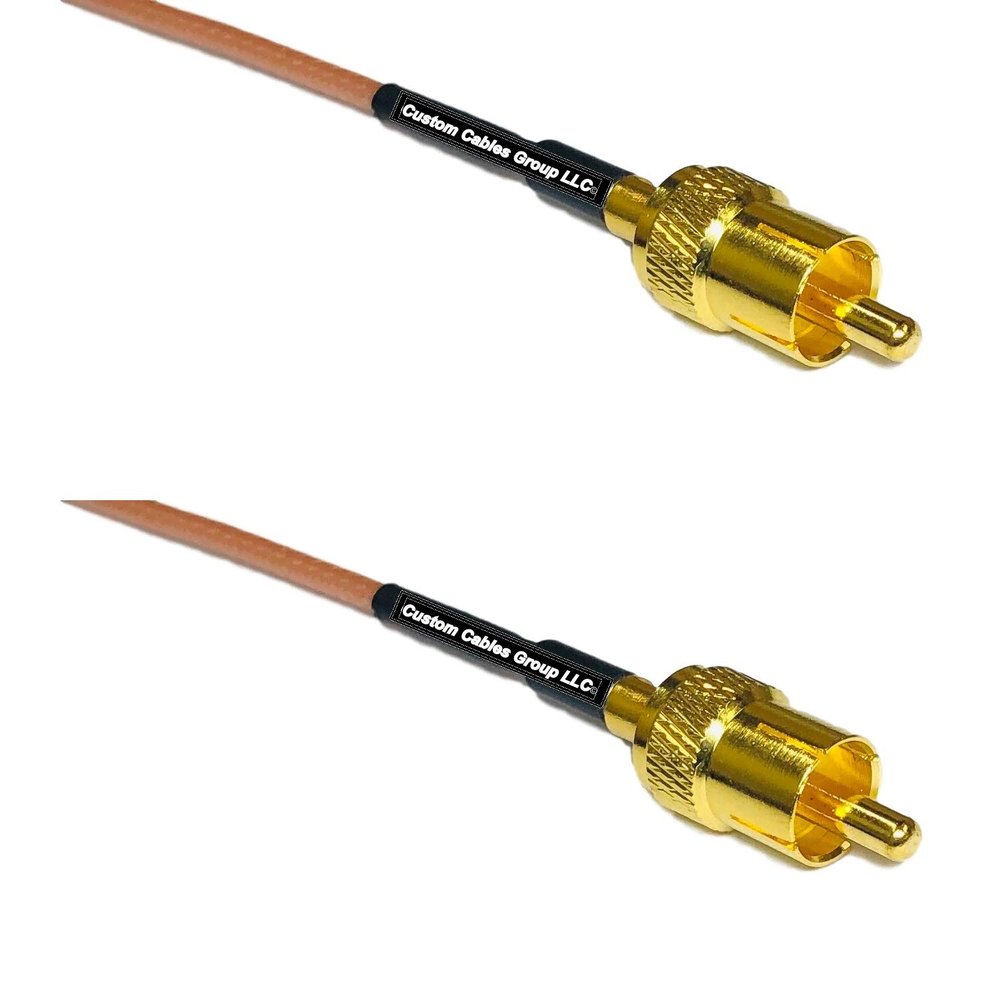 1 feet RG316 RCA Male to RCA Male RF Pigtail Coaxial Cable