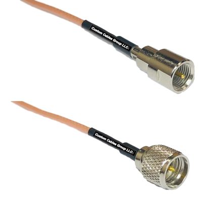 1 feet RG316 FME Male to Mini UHF Male RF Pigtail Coaxial Cable