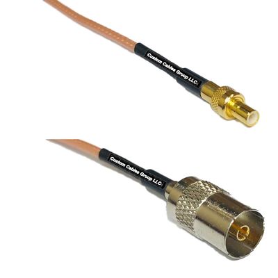 0.5 feet RG316 SMB Male to DVB TV Pal Female RF Pigtail Coaxial Cable