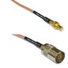 0.5 feet RG316 SMB Male to DVB TV Pal Female RF Pigtail Coaxial Cable view 1
