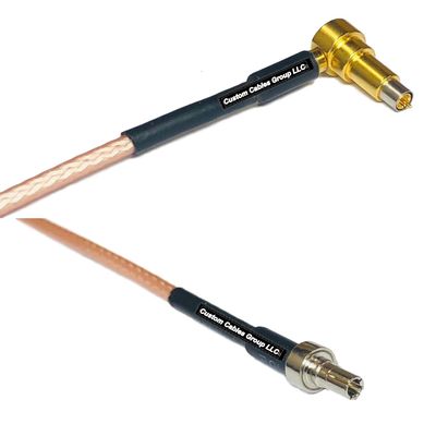 0.5 feet RG316 MS-156 Male Angle to CRC9 Male RF Pigtail Coaxial Cable