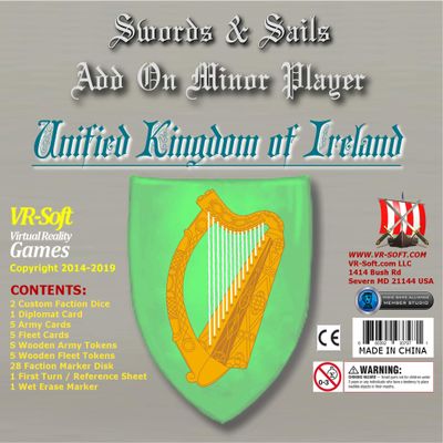 VR-SOFT VIRTUAL REALITY GAMES Swords & Sails: Unified Kingdom of Ireland Minor Player Add-On
