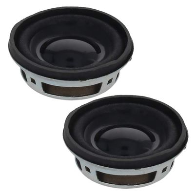 Fielect 2Pcs 3W 4 Ohm DIY Magnetic Speaker 40mm Diameter Round Shape Replacement Loudspeaker