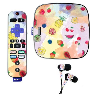 MightySkins Skin for Roku Ultra - Fruit Water | Protective, Durable, and Unique Vinyl Decal wrap Cover | Easy to Apply, Remove, and Change Styles | Made in The USA