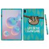 MightySkins Carbon Fiber Skin For Samsung Galaxy Tab S6 10.5" - Slow Sloth | Protective, Durable Textured Carbon Fiber Finish | Easy To Apply, Remove, and Change Styles | Made in the USA (CF-SAGTAS6-Slow Sloth) view 1