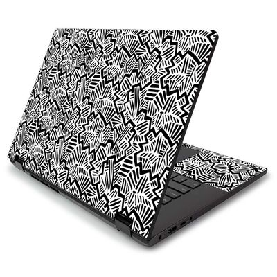 MightySkins Skin for Lenovo Flex 15" (2019) - Abstract Black | Protective, Durable, and Unique Vinyl Decal wrap Cover | Easy to Apply, Remove, and Change Styles | Made in The USA