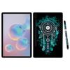 MightySkins Carbon Fiber Skin for Samsung Galaxy Tab S6 10.5" - Geo Dream Catcher | Protective, Durable Textured Carbon Fiber Finish | Easy to Apply, Remove, and Change Styles | Made in The USA view 1