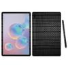 MightySkins Carbon Fiber Skin For Samsung Galaxy Tab S6 10.5" - Carved Wood | Protective, Durable Textured Carbon Fiber Finish | Easy To Apply, Remove, and Change Styles | Made in the USA (CF-SAGTAS6-Carved Wood) view 1