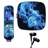 MightySkins Skin for Roku Ultra - Blue Flames | Protective, Durable, and Unique Vinyl Decal wrap Cover | Easy to Apply, Remove, and Change Styles | Made in The USA view 1