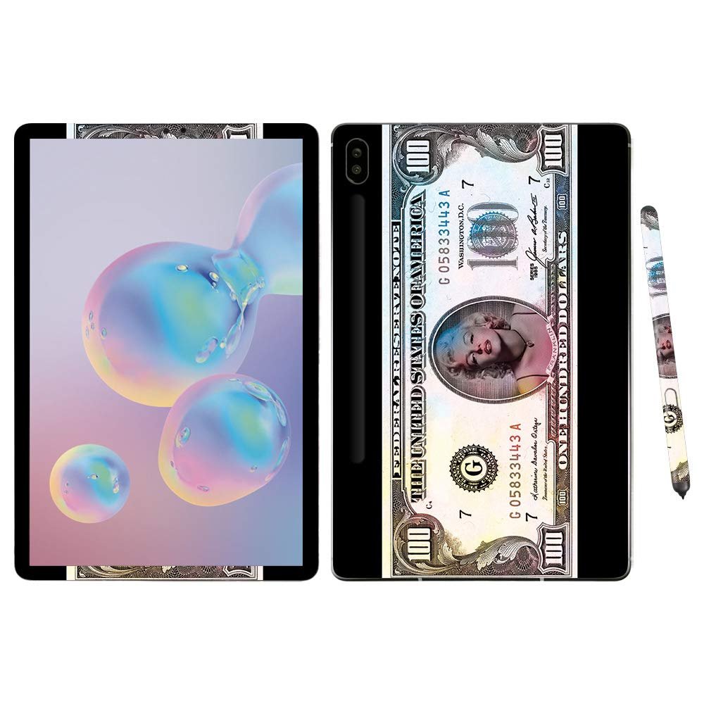 MightySkins Skin for Samsung Galaxy Tab S6 10.5" - Monroe Currency | Protective, Durable, and Unique Vinyl Decal wrap Cover | Easy to Apply, Remove, and Change Styles | Made in The USA