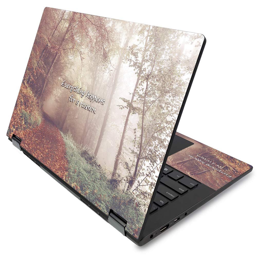 MightySkins Skin for Lenovo Flex 14" (2019 No Fingerprint Scanner) - Happens for A Reason | Protective, Durable Vinyl Decal Wrap | Easy to Apply, Remove, and Change Styles | Made in The USA