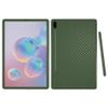 MightySkins Carbon Fiber Skin For Samsung Galaxy Tab S6 10.5" - Solid Olive | Protective, Durable Textured Carbon Fiber Finish | Easy To Apply, Remove, and Change Styles | Made in the USA (CF-SAGTAS6-Solid Olive) view 1