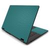 MightySkins Carbon Fiber Skin for Lenovo Flex 15" (2019) - Solid Teal | Protective, Durable Textured Carbon Fiber Finish | Easy to Apply, Remove, and Change Styles | Made in The USA view 1