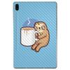 MightySkins Carbon Fiber Skin For Samsung Galaxy Tab S6 10.5" - Good Morning Sloth | Protective, Durable Textured Carbon Fiber Finish | Easy To Apply, Remove, and Change Styles | Made in the USA, Model Number: CF-SAGTAS6-Good Morning Sloth view 2