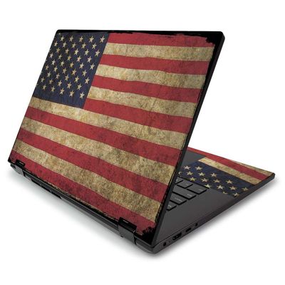 MightySkins Skin for Lenovo Flex 15" (2019) - Vintage Flag | Protective, Durable, and Unique Vinyl Decal wrap Cover | Easy to Apply, Remove, and Change Styles | Made in The USA