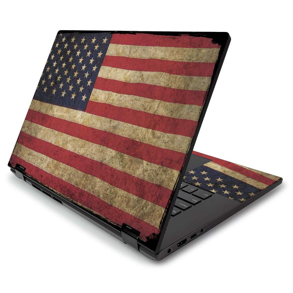 MightySkins Skin for Lenovo Flex 15" (2019) - Vintage Flag | Protective, Durable, and Unique Vinyl Decal wrap Cover | Easy to Apply, Remove, and Change Styles | Made in The USA