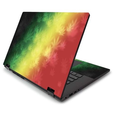 MightySkins Skin for Lenovo Flex 15" (2019) - Rasta Rainbow | Protective, Durable, and Unique Vinyl Decal wrap Cover | Easy to Apply, Remove, and Change Styles | Made in The USA