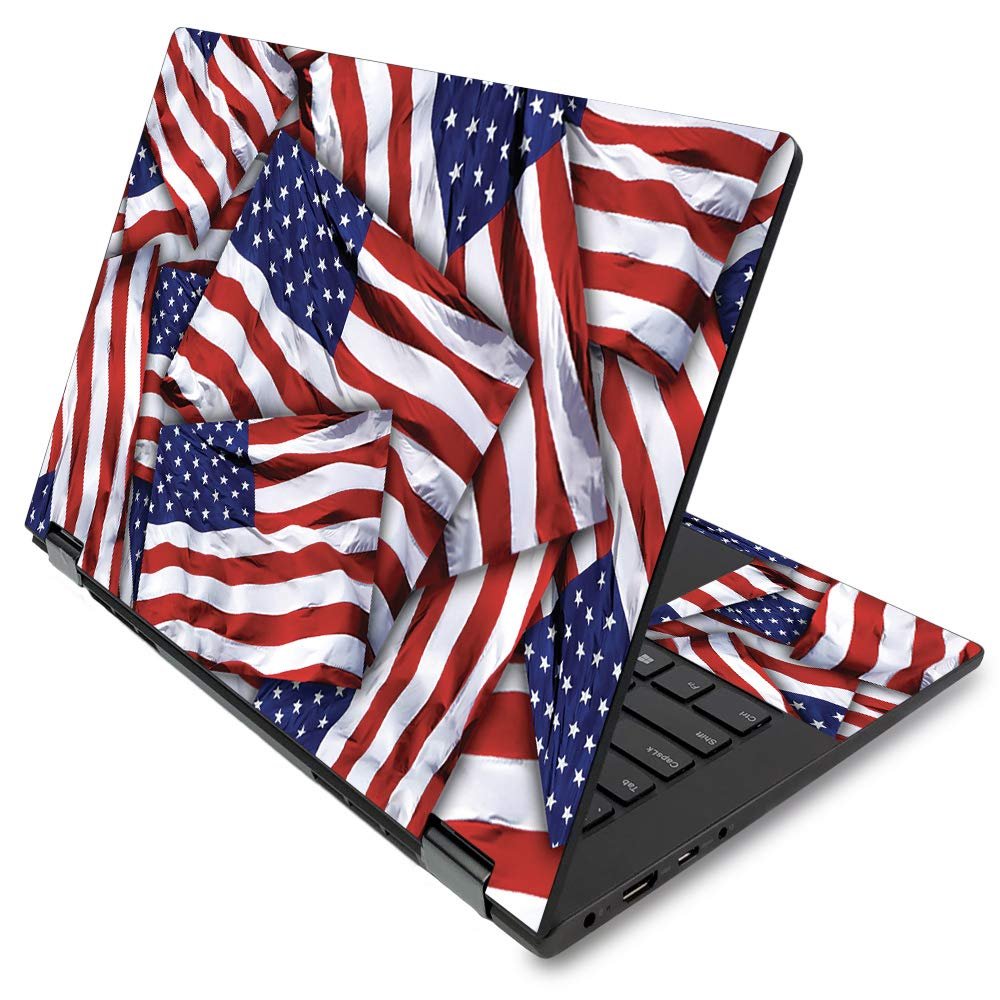 MightySkins Skin for Lenovo Flex 14" (2019 No Fingerprint Scanner) - Patriot | Protective, Durable, and Unique Vinyl Decal wrap Cover | Easy to Apply, Remove, and Change Styles | Made in The USA