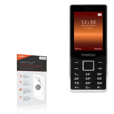 BoxWave Screen Protector Compatible with Prestigio Muze K1 - ClearTouch Anti-Glare (2-Pack), Anti-Fingerprint Matte Film Skin
