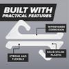THE CIMPLE CO Coaxial Cable Clips for Vinyl Siding - Indoor/Outdoor Wire Management Compatible with RG6 and RG59 Coax on Horizontal Siding - White, 50 PCS view 3