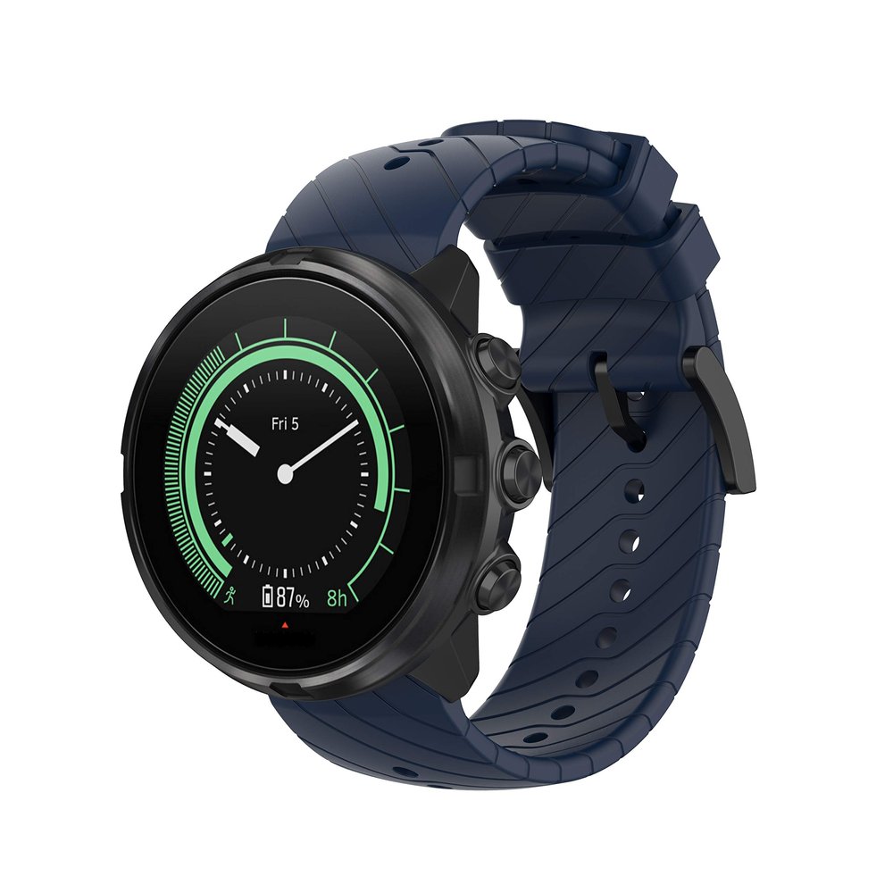 DKEnjoy Soft Silicone Wristband Replacement Accessory Sports Watch Straps Bracelet Compatible for Suunto Spartan Sport Wrist Hr Baro /Suunto9/Suunto9 Baro/D5 Smartwatch (Navy)