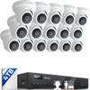 ONWOTE 16 Channel 4K PoE Security Camera System, Face Recognition & AcuSearch, AI Detection, 12MP 16CH Commercial NVR 4TB, 16x 8MP 134 IP Cameras with Audio, Total 1280ft Cables, CCTV for Business view 1