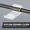 THE CIMPLE CO Coaxial Cable Clips for Vinyl Siding - Indoor/Outdoor Wire Management Compatible with RG6 and RG59 Coax on Horizontal Siding - White, 100 PCS view 2