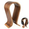 Linkidea Wooden Omega Headphones Stand/Wooden Headphone Hanger/Wood Headset Holder/Omega Earphone Desk Display Hanger - Wooden Headsets Walnut Finish view 1