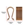 Linkidea Wooden Omega Headphones Stand/Wooden Headphone Hanger/Wood Headset Holder/Omega Earphone Desk Display Hanger - Wooden Headsets Walnut Finish view 3