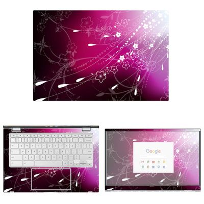 Decalrus - Protective Decal Floral Skin Sticker for Asus Chromebook C425 (14" Screen) case Cover wrap ASchromebookC425-202