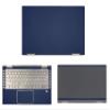 Decalrus - Protective Decal for Lenovo Yoga C740-14 (14" Screen) Laptop Blue Carbon Fiber Skin case Cover wrap CFlenovoYogaC740_14Blue view 1
