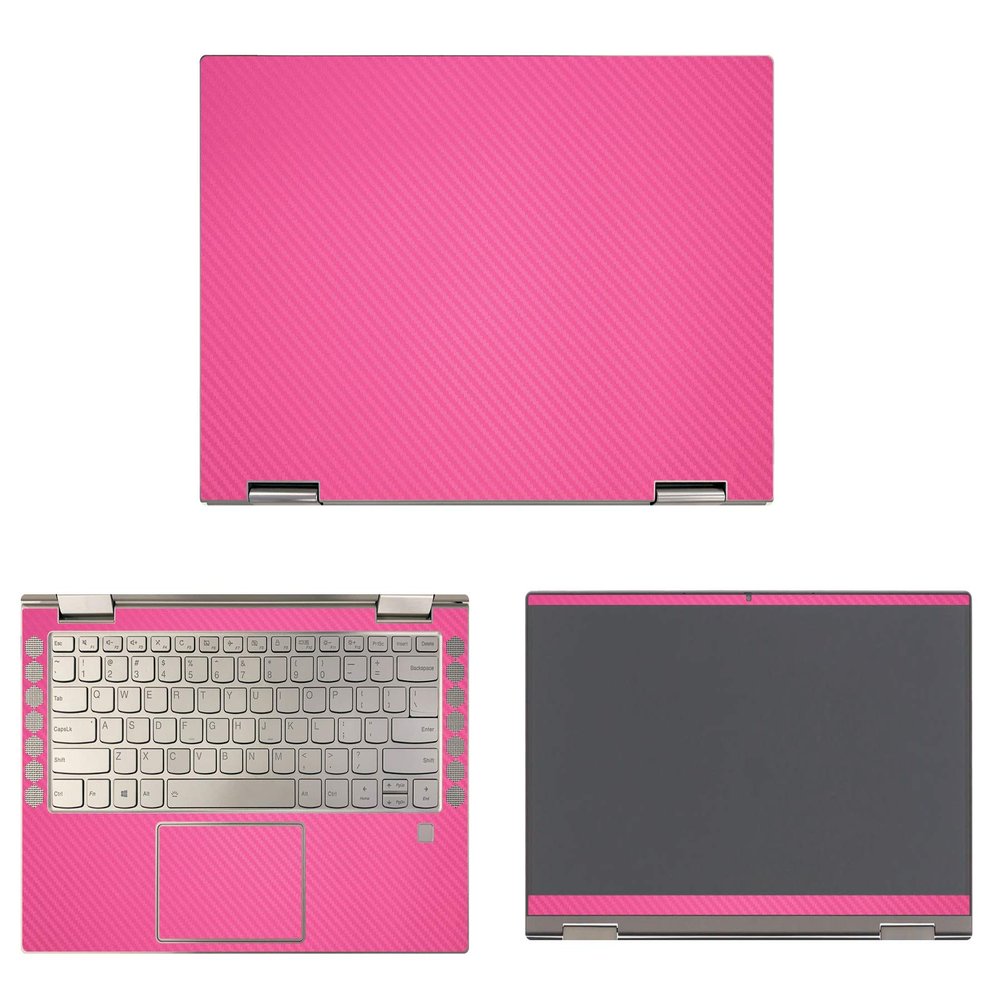 Decalrus - Protective Decal for Lenovo Yoga C740-14 (14" Screen) Laptop Rose Carbon Fiber Skin case Cover wrap CFlenovoYogaC740_14Rose