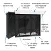 The TV Shield 52-55" Anti-Glare Outdoor TV Enclosure, (2nd Generation), Fits 52-55" Television view 3