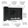 The TV Shield 60-65" Outdoor TV Enclosure, (2nd Generation), Fits 60-65" TV's or Displays view 3