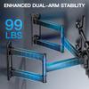 PERLESMITH Corner TV Wall Mount Full Motion, Corner TV Bracket Fits 37-70 Inch LED, LCD 4K Flat Curved Screen TVs Hold up to 99 lbs, Max VESA 600x400 Tilt, Swivel and Level, PSCLF1 view 3