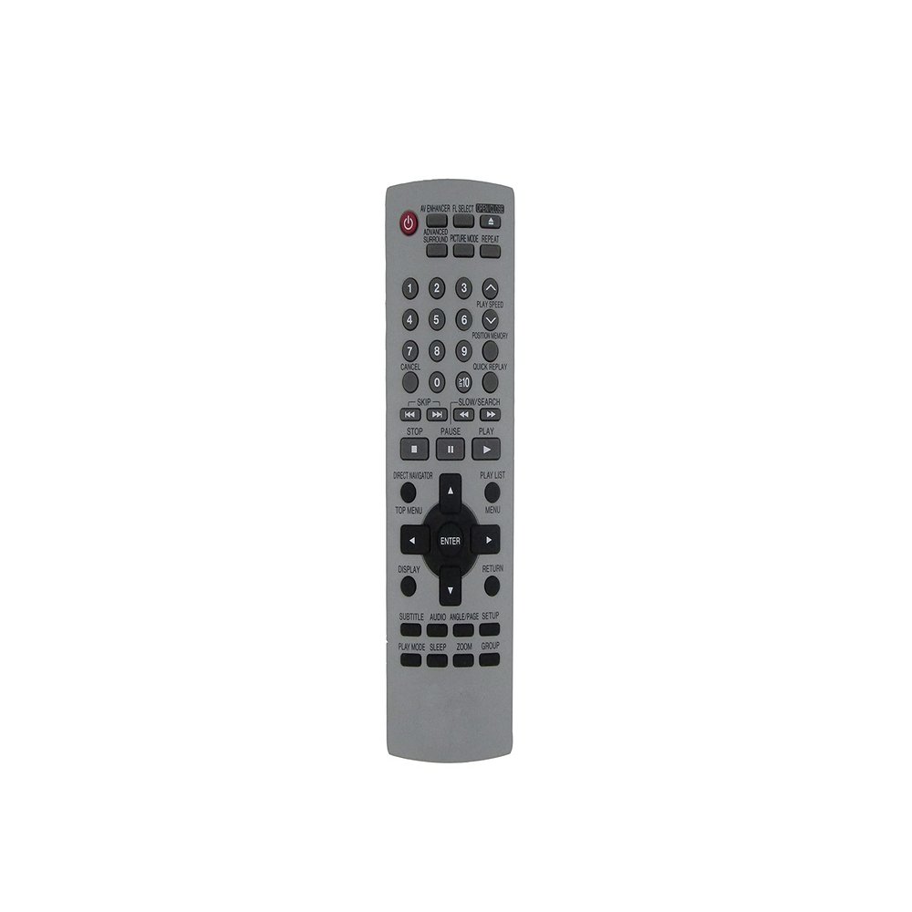 HCDZ Replacement Remote Control for Panasonic DVD-CP72S N2QAJB000052 DVD-S48 DVD-S68 N2QAYA000015 DVD-C220 DVD-C220D DVD Video CD Player
