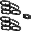 20MM Compatible for Garmin Vivoactive 6 5 3/Forerunner 570 42mm 55 165 245 645 Smartwatch Security Loops Rubber Silicone Keeper Soft Durable Fastener Loop Anti-Slip Band Holder Retainer Fastener Rings for Garmin Venu/Venu Sq view 3