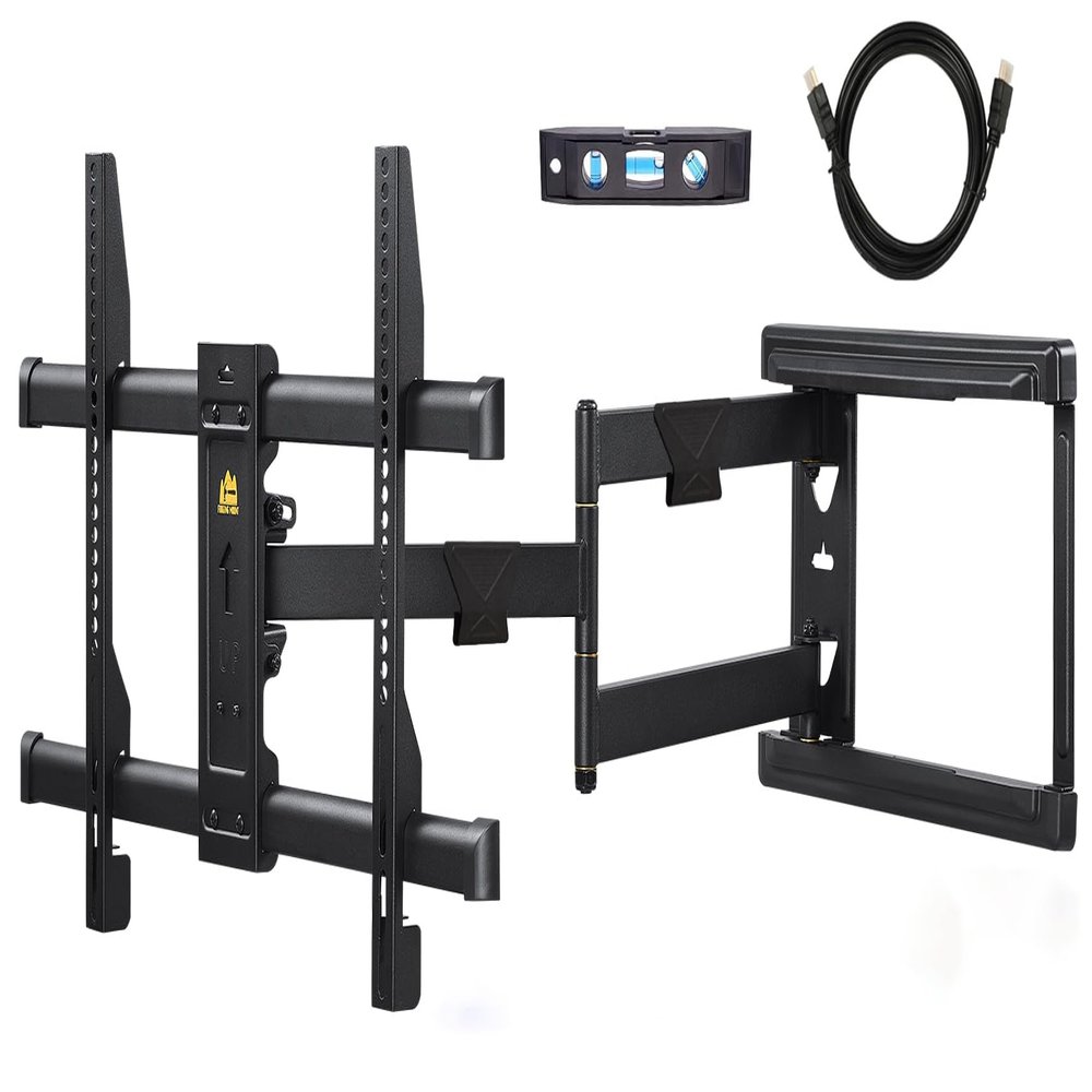 FORGING MOUNT Long Arm TV Mount for Most 37-75 Inch TVs, 30 Inch Long Extension Arm Corner TV Wall Mount, Full Motion Wall Mount Swivel, Tilt, Articulating VESA 600X400mm,Holds up to 100lbs