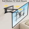 FORGING MOUNT Long Arm TV Mount for Most 37-75 Inch TVs, 30 Inch Long Extension Arm Corner TV Wall Mount, Full Motion Wall Mount Swivel, Tilt, Articulating VESA 600X400mm,Holds up to 100lbs view 4