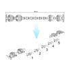 200Pcs Compatible for Garmin Venu Band, Blueshaw Crystal Rhinestone Diamond Jewelled Stainless Replacement Band Compatible for Garmin Venu GPS Smartwatch (Silver) view 3