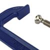 Irwin 225106 C-Clamp, 900 lb Clamping, 6 in Max Opening Size, 3-1/2 in D Throat, Steel Body, Blue Body view 3